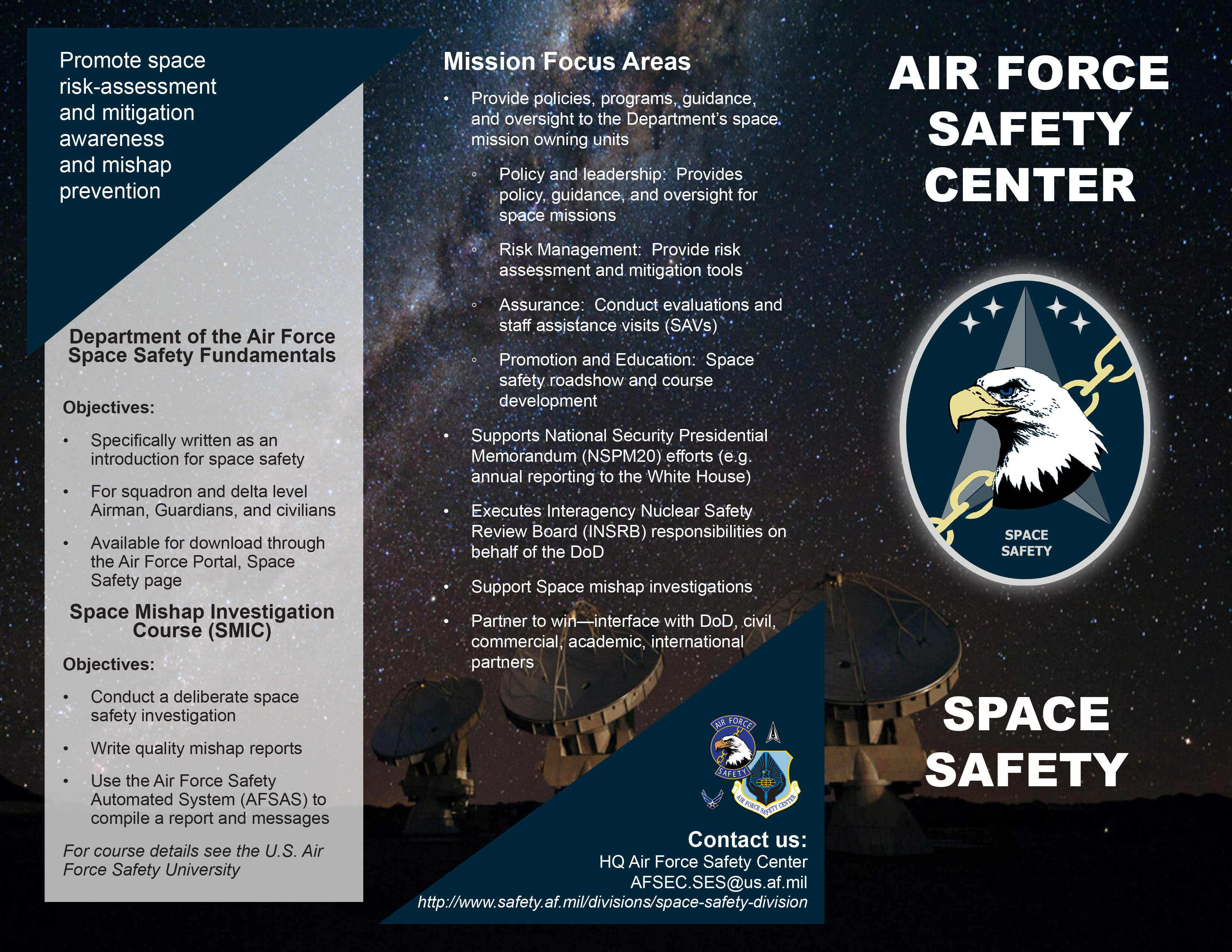 Space Safety Brochure Icon